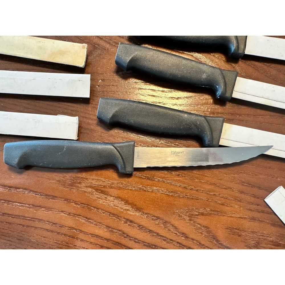 Set of 12 Pfaltzgraff  Everyday Serrated Blade Steak Knives 8.5" Stainless Steel